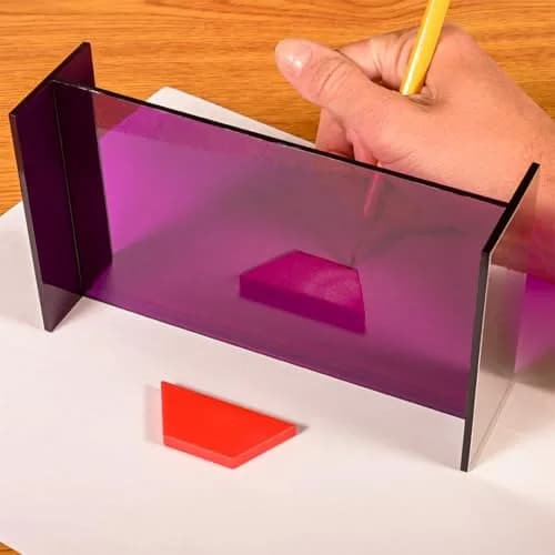 LEARNING ADVANTAGE Reflective GeoMirror 6"L x 4"W | Create Expert Drawings & Observe Reflections thumbnail 5