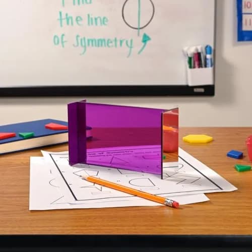 LEARNING ADVANTAGE Reflective GeoMirror 6"L x 4"W | Create Expert Drawings & Observe Reflections thumbnail 2