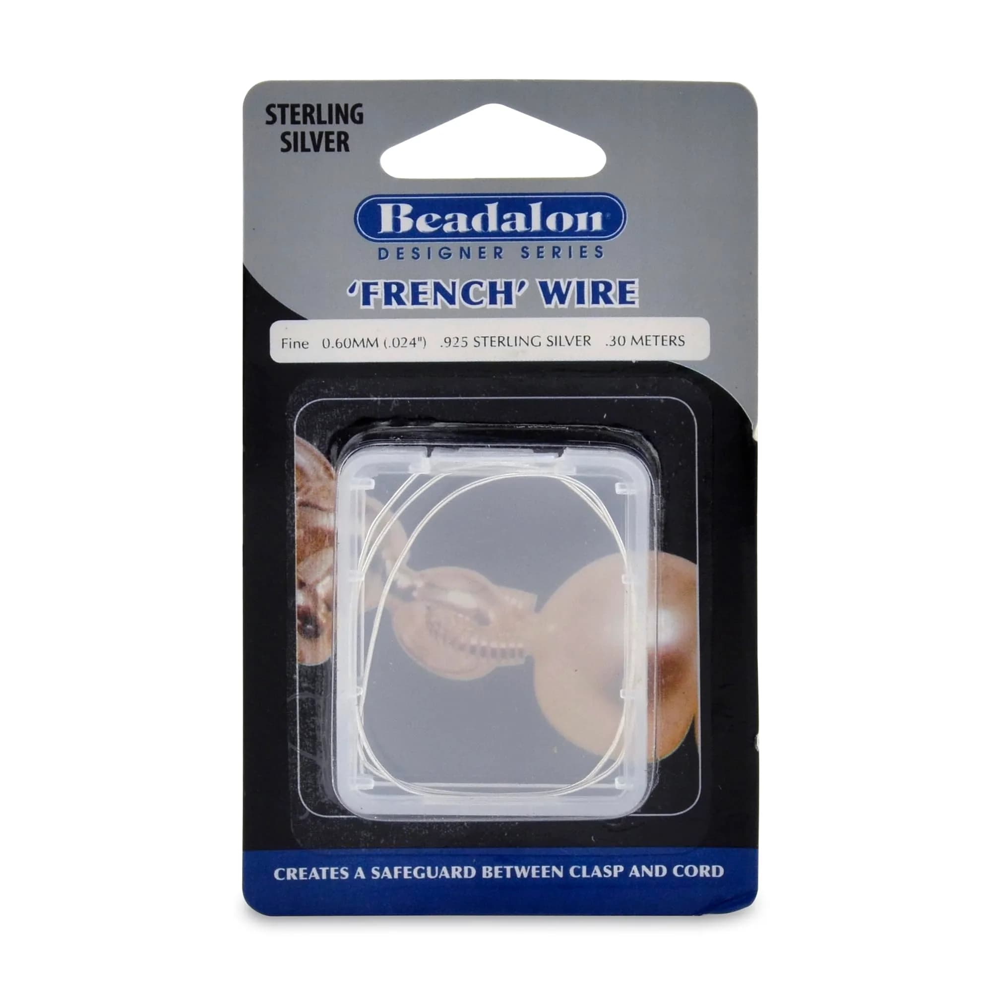 Beadalon French Beading Craft Wire 0.80 mm | Gold, 1 m | Protective & Aesthetic Jewelry Component — Fine