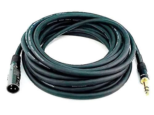 Monoprice Premier Series XLR Male to 1/4-Inch TRS Male Cable - 4.57 m (15 Feet) - Black, 16AWG, Gold Plated thumbnail 4