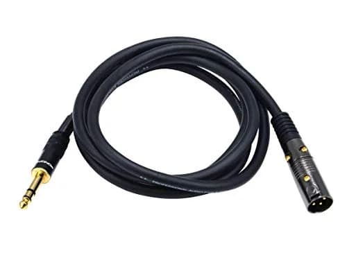 Monoprice Premier Series XLR Male to 1/4-Inch TRS Male Cable - 4.57 m (15 Feet) - Black, 16AWG, Gold Plated thumbnail 2