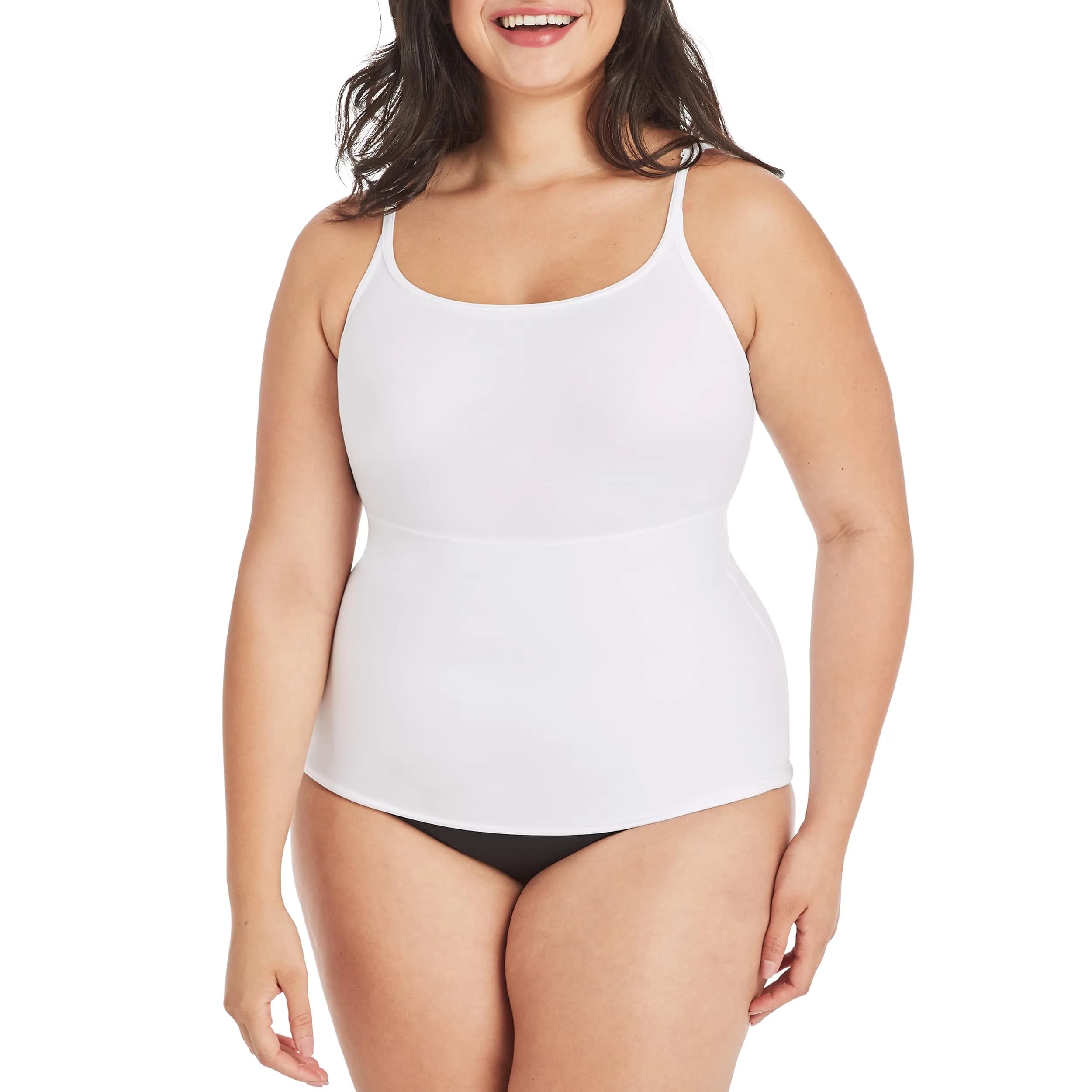 Maidenform Long Length Camisole Fl3266 | Shaping & Smoothing for Women — White / X-Large