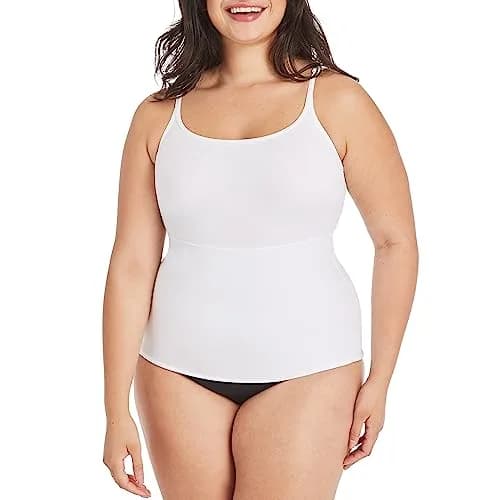 Maidenform Long Length Camisole Fl3266 | Shaping & Smoothing Layer for Women, White, Medium US thumbnail 1