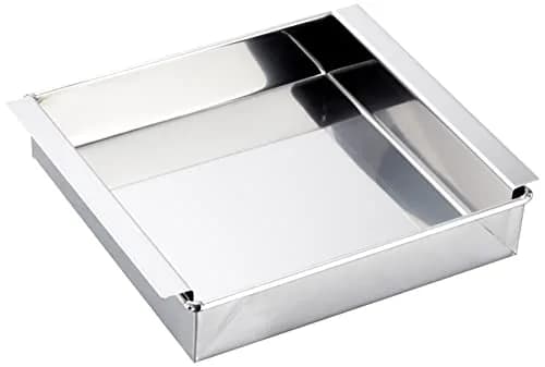 TKG遠藤商事 Egg Tofu Agar Jelly Mold, Square, Stainless Steel, 33cm | Hygienic Egg Tofu Mold, Rust-Resistant thumbnail 1