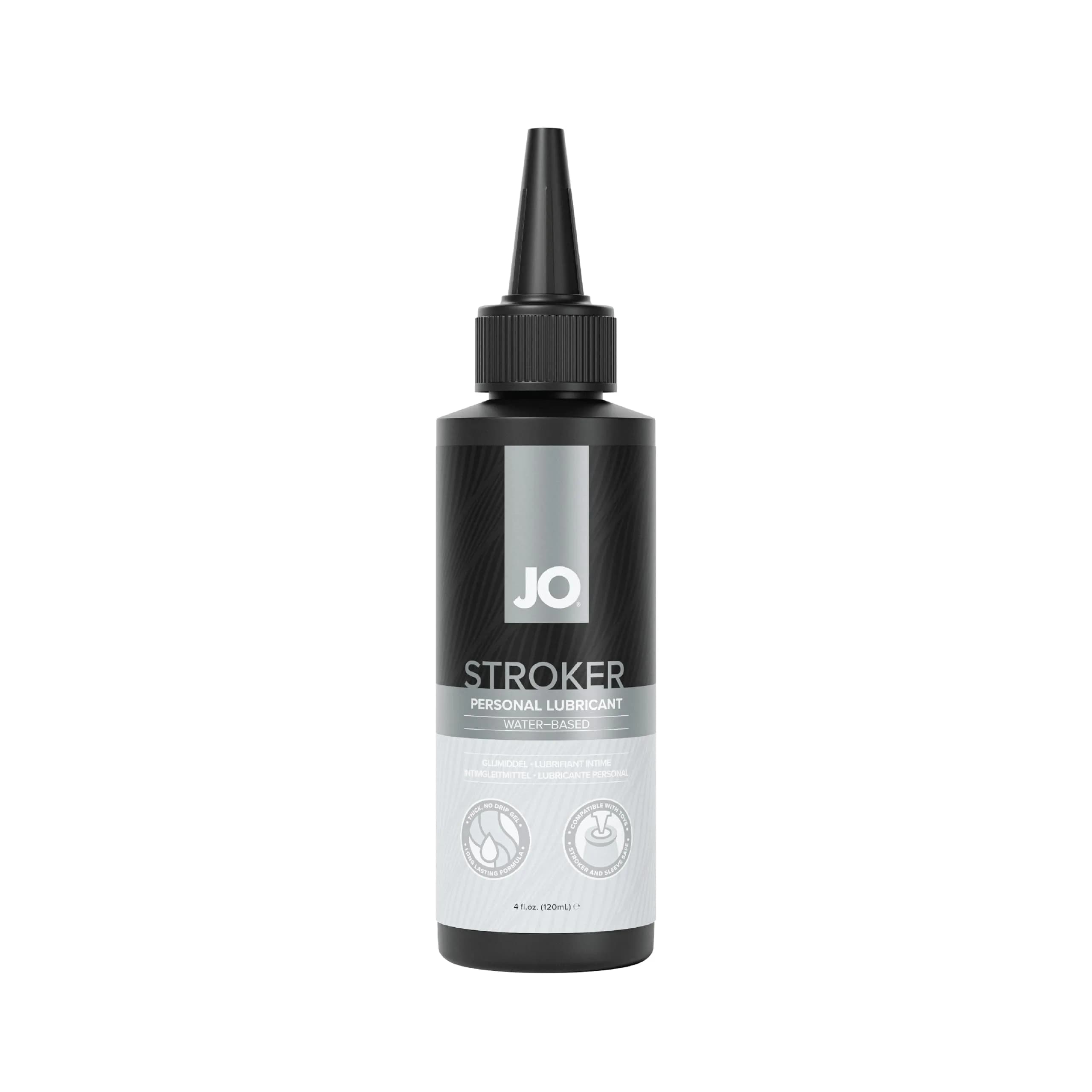JO Water Based Stroker Lube 120ml (4 fl oz) | Thick Cushioned Glide for Male Toys - main product image