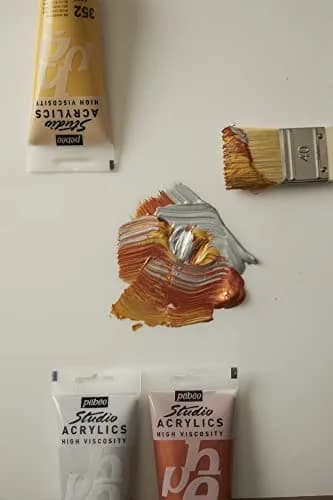 Pebeo Acrylic Fine Studio Acrylics Copper 100ml (3.38oz) | Rich Pigments, Matte Finish for Artists & Beginners thumbnail 4