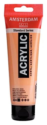 Amsterdam Standard Series Acrylic Paint Tube 120ml (4.05 Fl Oz) Naples Yellow Red | Professional Grade Lightfast Color thumbnail 1