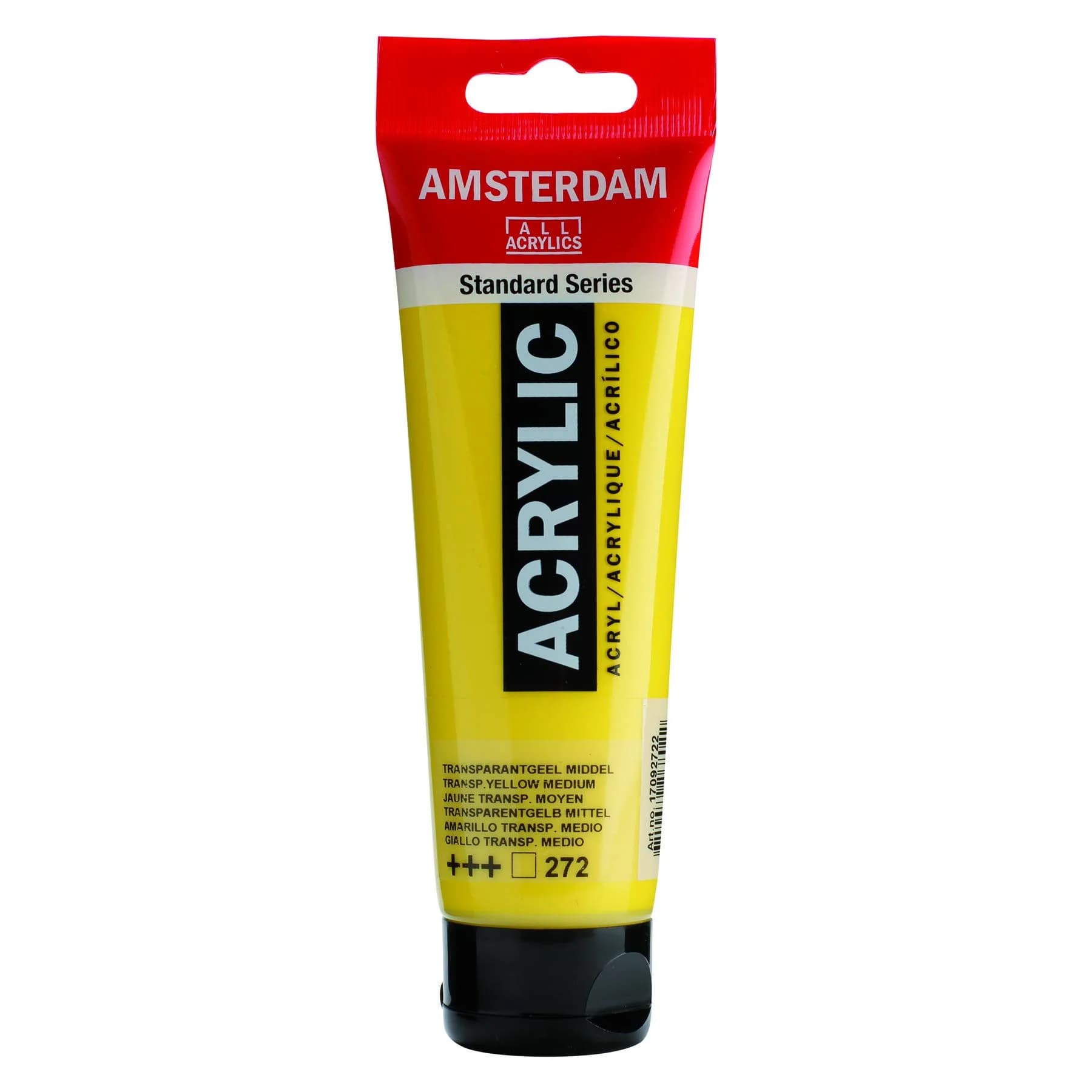 Amsterdam Acrylic Amarillo Transparent Medium 120 ml | Bright, Clear, Versatile Acrylic Paint for Artists & Hobbyists - main product image