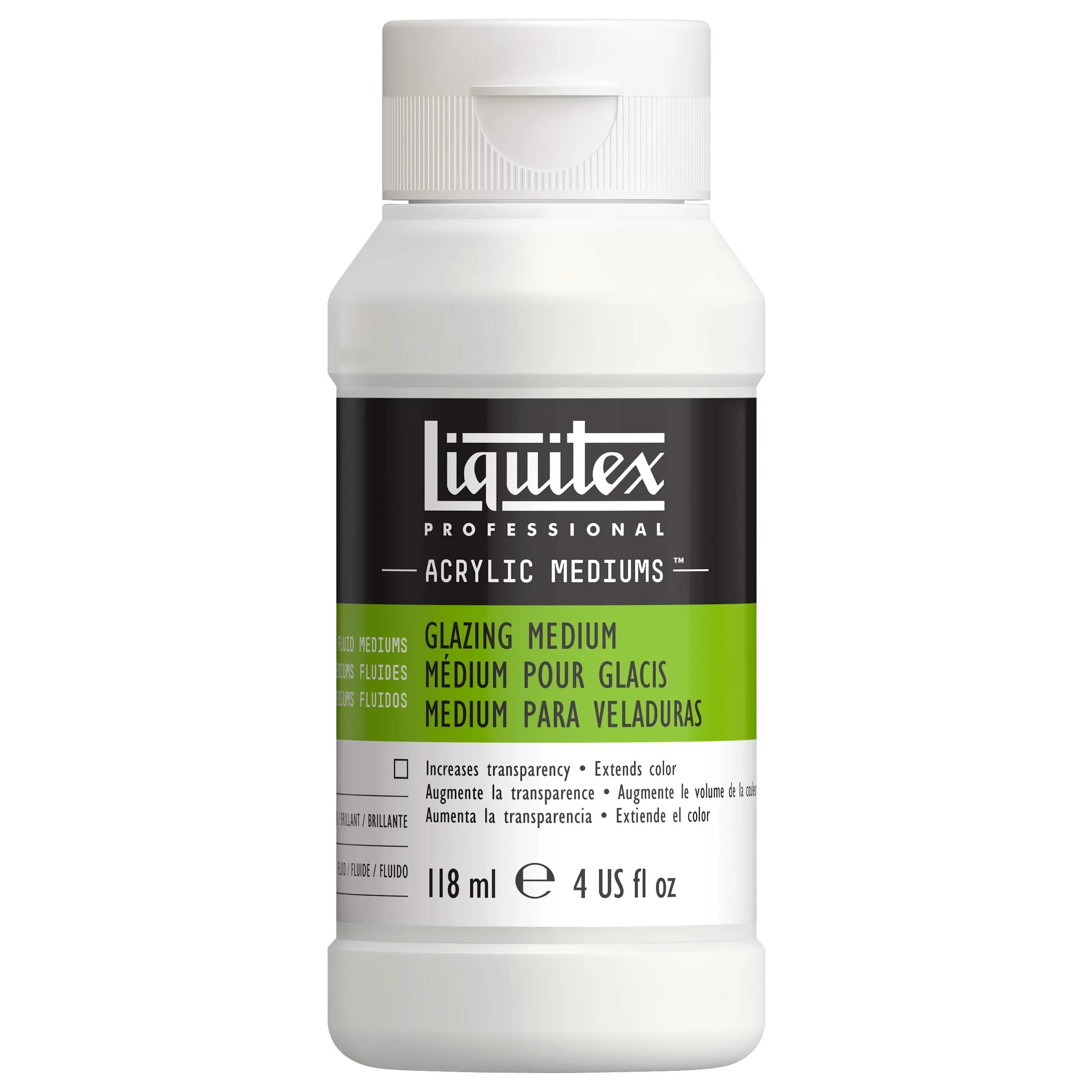 Liquitex Professional Fluid Medium 118ml | Creates Jewel-Like Glazes, Rapid Layering — 8 Fl Oz