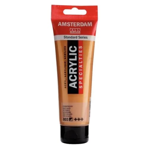 Amsterdam Standard Series Acrylic Paint Tube, Deep Gold 803, 120ml (4 fl oz) | Professional Grade, Fade Resistant thumbnail 1