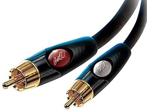 Bell'O Stereo RCA Cable with 24K Gold Ends, 6M | Dual Gauge Transmission for High Performance thumbnail 1