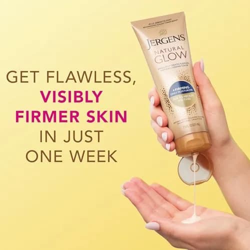 Jergens Natural Glow +Firming Body Lotion 222ml (7.5 Fl Oz) | Gradual Tan & Cellulite Reduction thumbnail 5