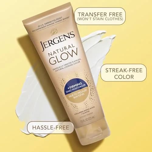 Jergens Natural Glow +Firming Body Lotion 222ml (7.5 Fl Oz) | Gradual Tan & Cellulite Reduction thumbnail 6