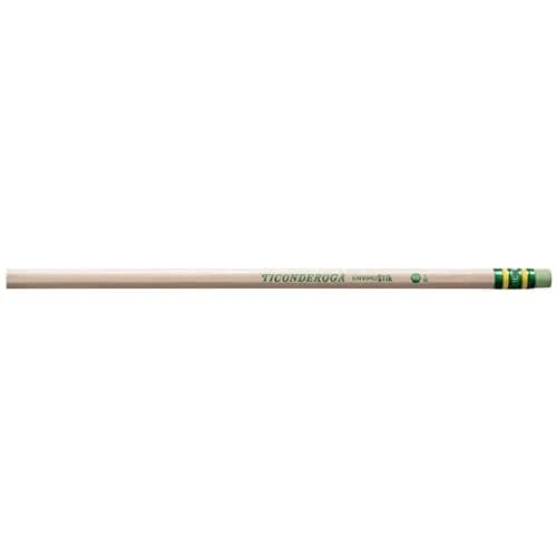 Ticonderoga Envirostik Wood-Cased Pencils #2 HB Soft Natural 12 Count | Smooth Writing & Clean Corrections thumbnail 3