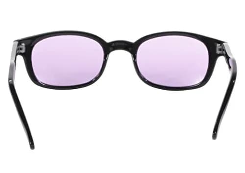 Pacific Coast Original KD's Biker Sunglasses Black Frame/Purple Lens | Wrap-Around UV Protection thumbnail 7