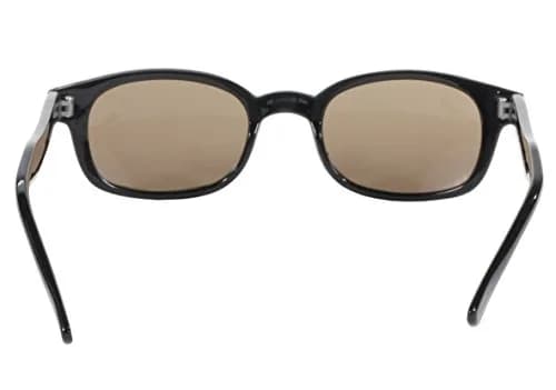 Pacific Coast Original KD's Biker Sunglasses (Black Frame/Dark Brown Lens) | Small Fit, UV & Polycarbonate Protection thumbnail 7
