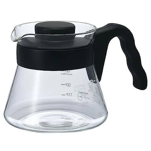 HARIO V60 Glass Coffee Server 450ml | Heat-Resistant Borosilicate Glass, Microwaveable thumbnail 1