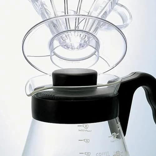 HARIO V60 Glass Coffee Server 1000ml | Heatproof Borosilicate, Japanese Design, 1-6 Cups thumbnail 4