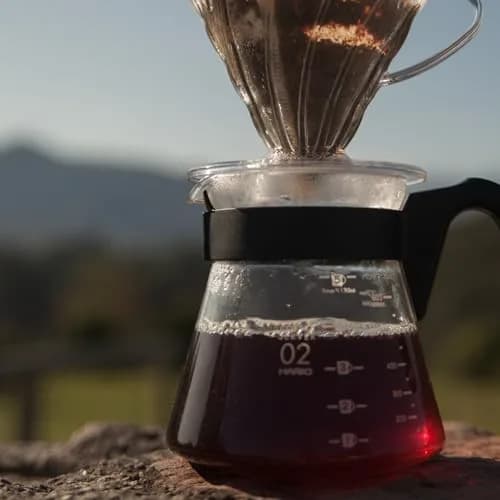 HARIO V60 Glass Coffee Server 1000ml | Heatproof Borosilicate, Japanese Design, 1-6 Cups thumbnail 5