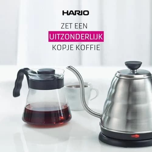 HARIO V60 Glass Coffee Server 1000ml | Heatproof Borosilicate, Japanese Design, 1-6 Cups thumbnail 7