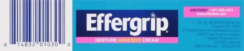 Effergrip Denture Adhesive Cream Minty Fresh 44.36 ml (1.5 Oz) | Zinc-Free Extra Strong Grip thumbnail 7