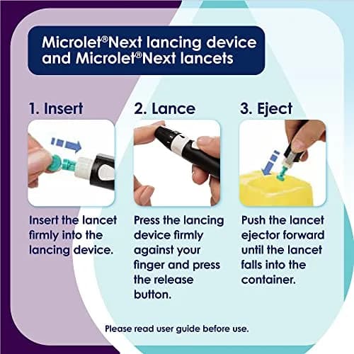 Ascensia MICROLET Lancets for Blood Glucose Testing, 100 Count | Smooth & Gentle, Sterile, Compatible with MICROLET Devices thumbnail 3
