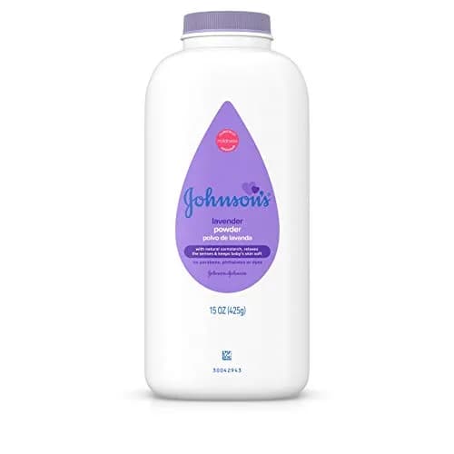 Johnson's Lavender Baby Powder with Naturally Derived Cornstarch 443ml (15 oz) | Hypoallergenic and Paraben Free thumbnail 1