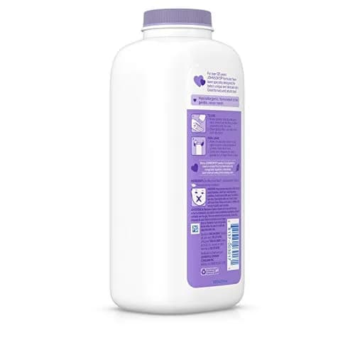 Johnson's Lavender Baby Powder with Naturally Derived Cornstarch 443ml (15 oz) | Hypoallergenic and Paraben Free thumbnail 7