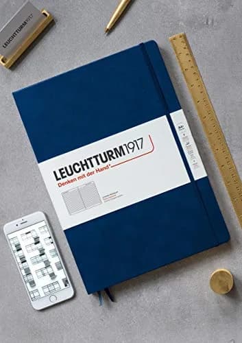 LEUCHTTURM1917 Notebook Hardcover Master Classic A4+ | 235 Pages, Numbered, Flat Opening, Black thumbnail 2
