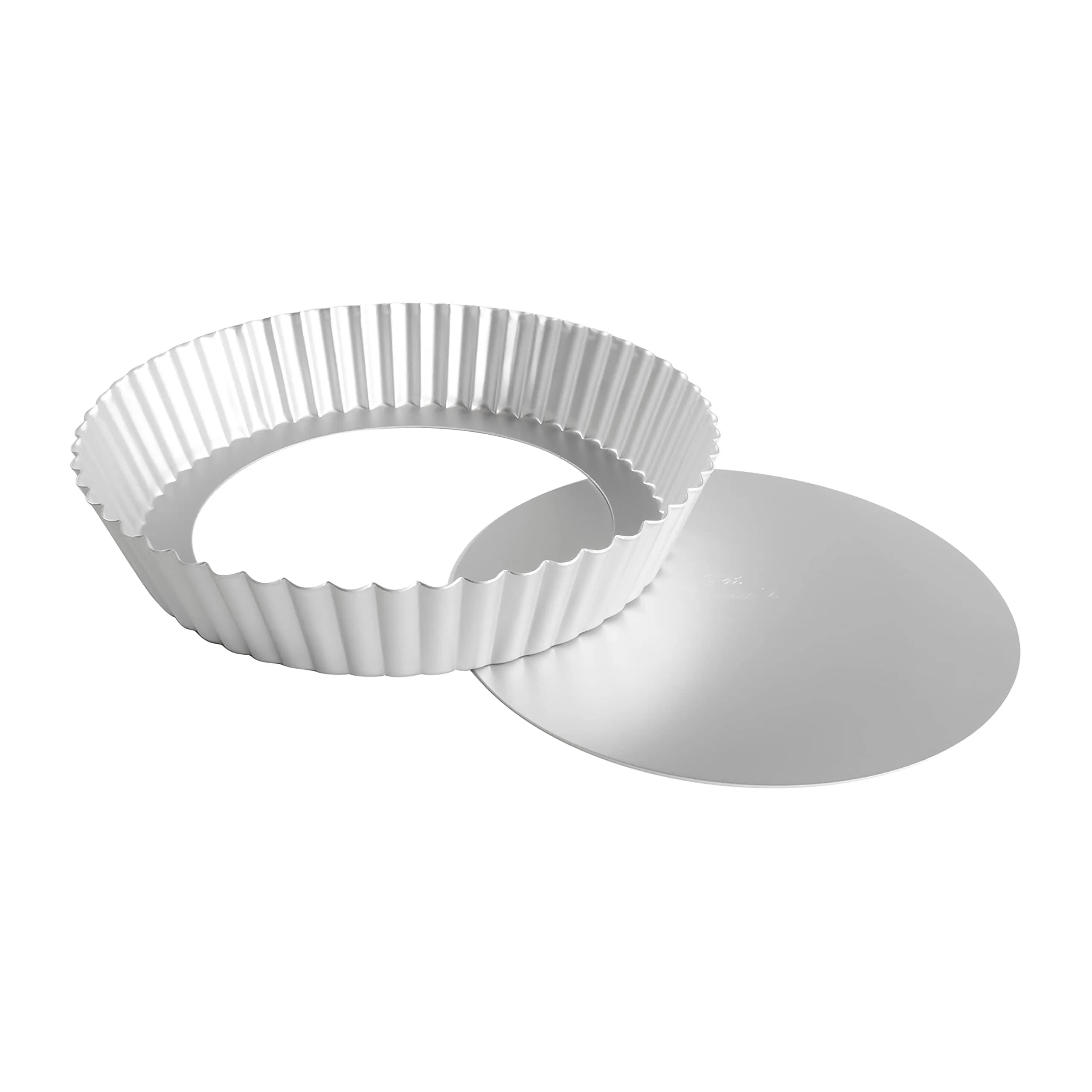 Fat Daddio's PFT-65 Round Fluted Tart Pan 6.5 x 1 Inch | Durable Aluminum Bakeware for Pies & Tarts — 10 x 2 Inch