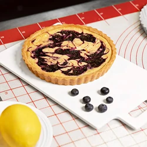 Fat Daddio's PFT-102 Round Fluted Tart Pan 10 x 2 Inch | Anodized Aluminum, 76.2 fl oz Capacity thumbnail 4