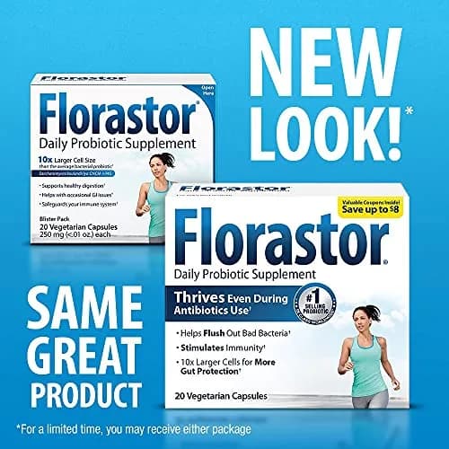 Florastor Probiotic Capsules 20 Count | Digestive & Immune Health Support thumbnail 5