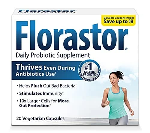Florastor Probiotic Capsules 20 Count | Digestive & Immune Health Support thumbnail 1