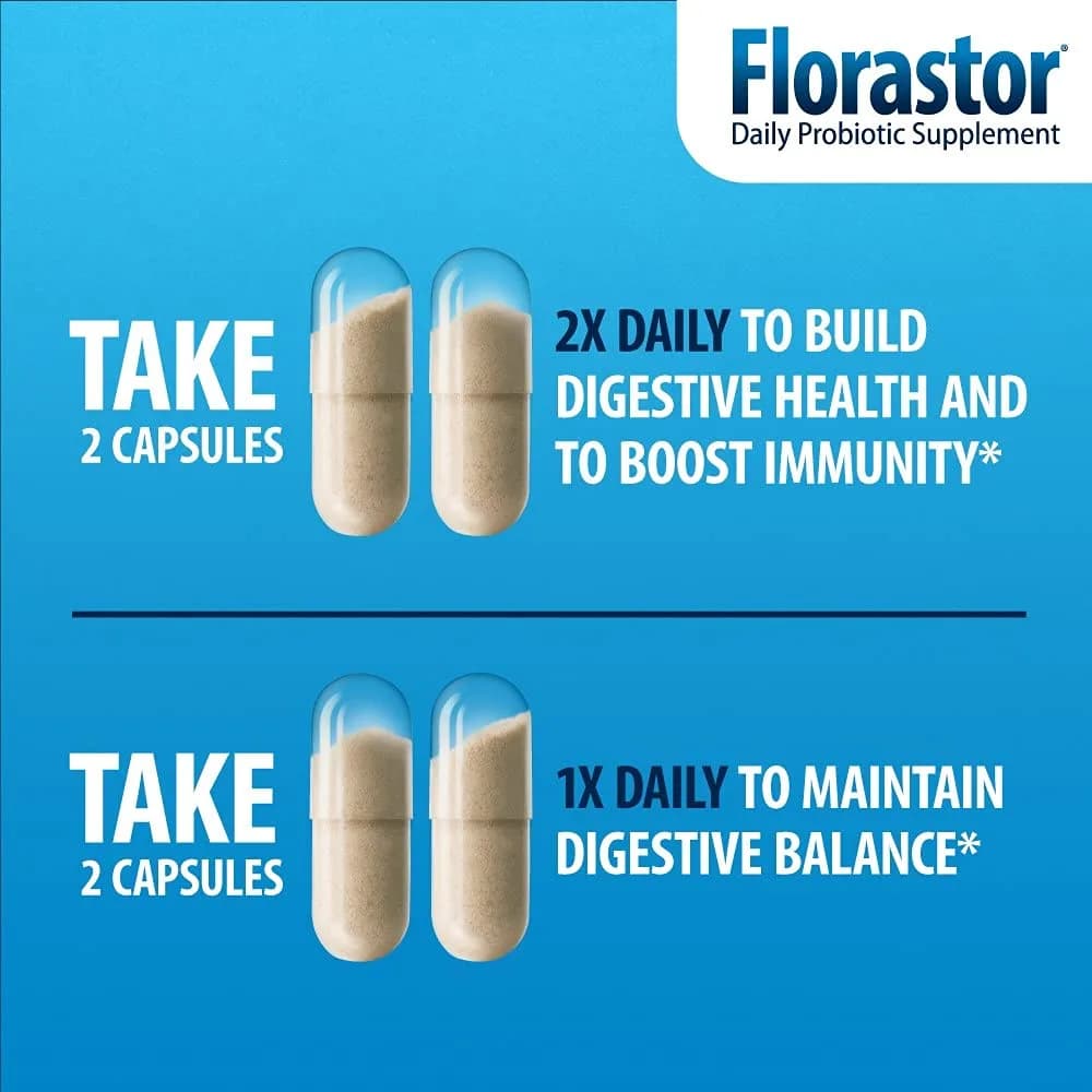 Florastor Probiotic Capsules 20 Count | Digestive & Immune Health Support - view 3