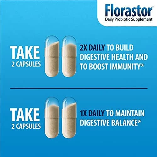 Florastor Probiotic Capsules 20 Count | Digestive & Immune Health Support thumbnail 3