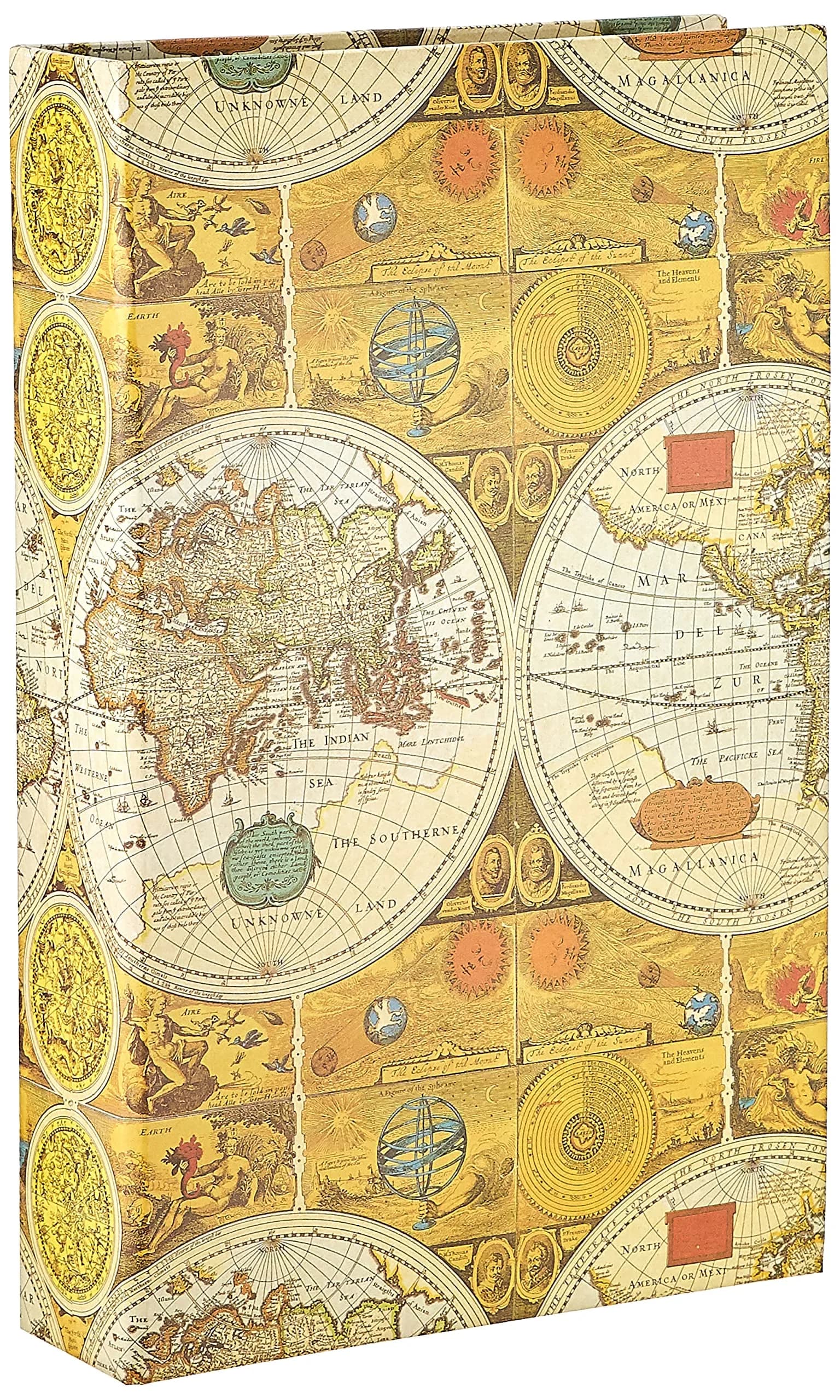 Pioneer Photo Albums 3-Ring Photo Album 504 Pockets Map Design | Holds 4x6 Photos — Ancient World Map