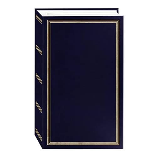 Pioneer Photo Albums STC-504 Navy Blue Photo Album, 504 Pockets 4"x6" | Archival, Refillable Bookshelf Design thumbnail 1