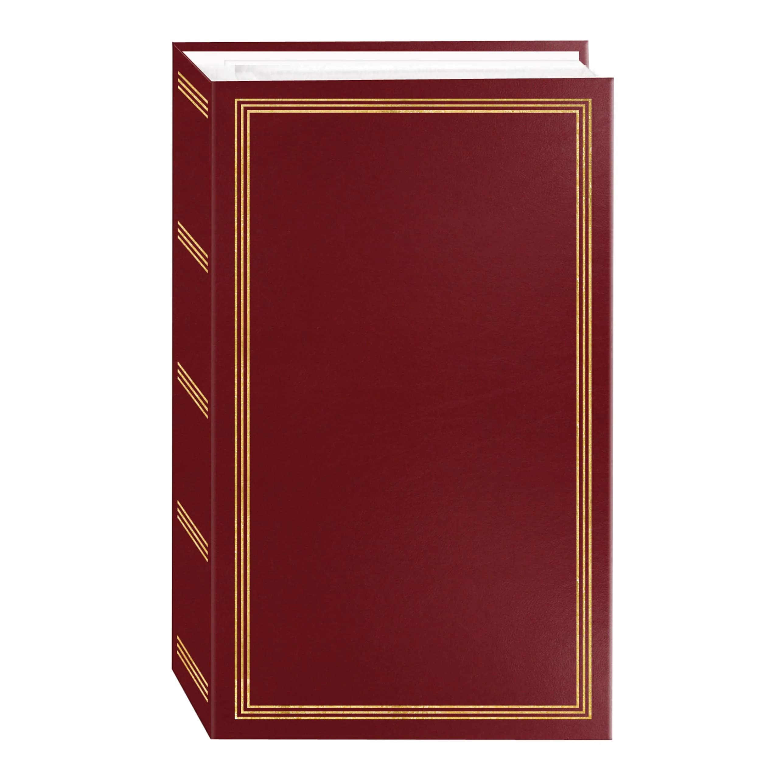 Pioneer Photo Albums 504-Photo 4x6 inch Bookshelf Album Burgundy Red | Archival Acid-Free Pockets
