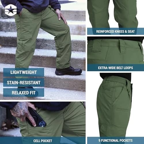 Propper Lightweight Tactical Pant, Performance Cargo Work Pants for Men, Olive, 42x34 | Durable Ripstop with Teflon thumbnail 4