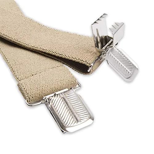 Dickies Men's 1-1/4" Solid Straight Clip Suspender, Beige, Up to 42" Waist | Heavy-Duty Workwear Accessory thumbnail 2