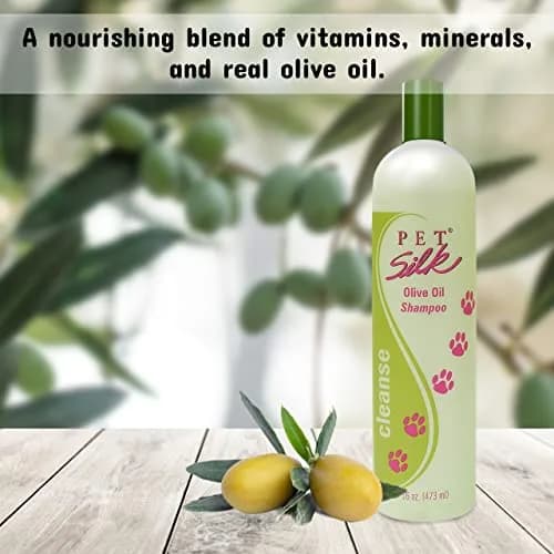 Pet Silk Olive Oil Shampoo 16 Oz | Moisturizing Pet Hair Care for Dogs thumbnail 4