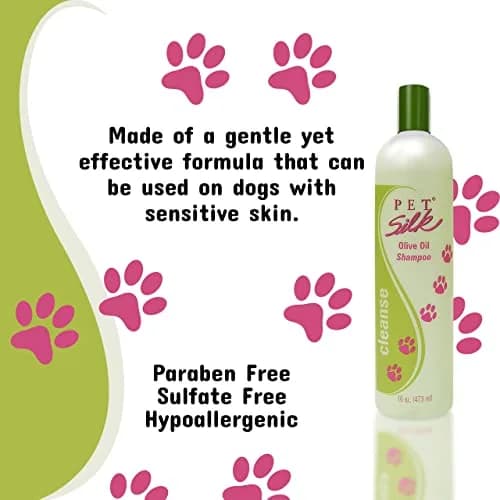 Pet Silk Olive Oil Shampoo 16 Oz | Moisturizing Pet Hair Care for Dogs thumbnail 5