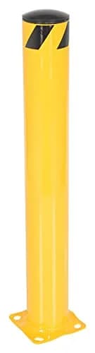 Vestil BOL-42-5.5 Steel Pipe Safety Bollard 42 In. x 5-1/2 In. Yellow | Heavy-duty Steel Construction thumbnail 1