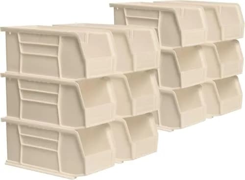 Akro-Mils 30230 AkroBins Plastic Hanging Stackable Storage Organizer Bin, 11-Inch x 5-Inch x 5-Inch, Stone thumbnail 1