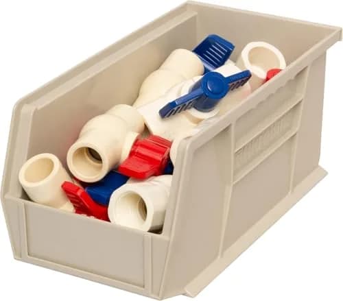 Akro-Mils 30230 AkroBins Plastic Hanging Stackable Storage Organizer Bin, 11-Inch x 5-Inch x 5-Inch, Stone thumbnail 9