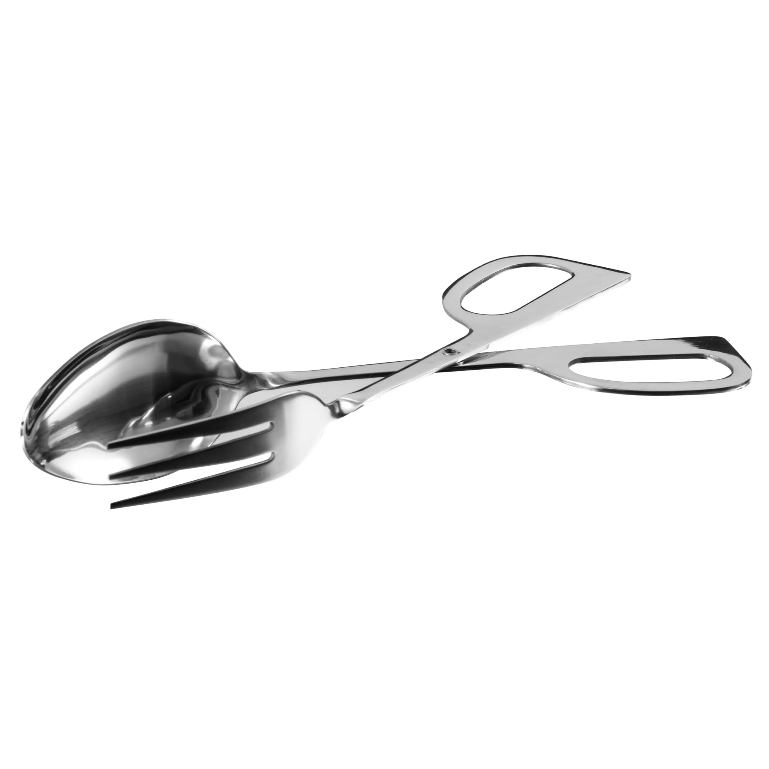 Winco Stainless Steel Salad Tongs 25.4cm (10") | Dual Spatula Ends for Versatile Serving - main product image