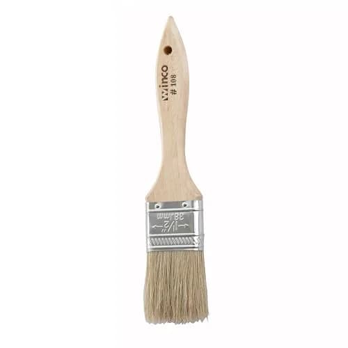 Winco Boar Bristle Pastry Brush 3.8cm (1.5-Inch) | Even Glazing for Baking thumbnail 1