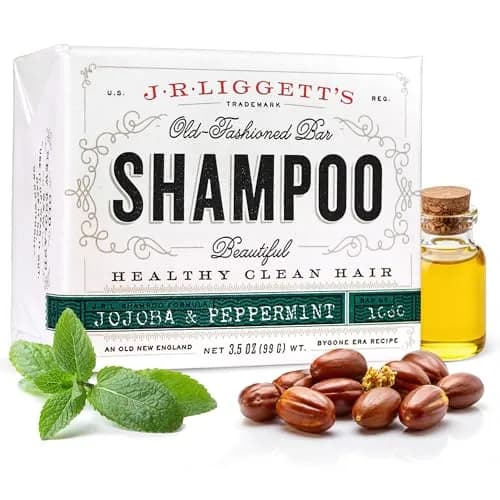 J.R.LIGGETT'S Jojoba & Peppermint Shampoo Bar 100g (3.5 oz) | Natural Vegan Formula for Healthy Hair thumbnail 1