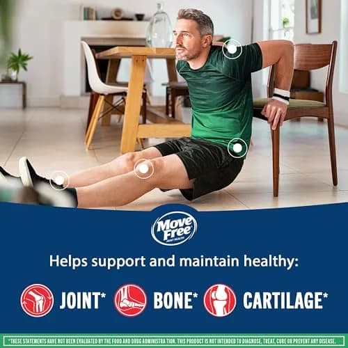 Move Free Advanced Joint Support Glucosamine Chondroitin MSM Tablets 120 Count (40 Servings) | Supports Joint Comfort & Mobility thumbnail 4