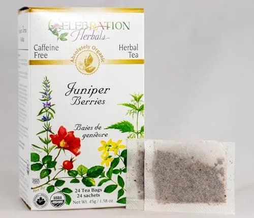 Celebration Herbals Juniper Berries Tea Organic 24 Bag | Caffeine Free Herbal Tea with Unique Flavor thumbnail 2